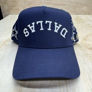 NEW Dallas Cowboys x TRUE BRVND Navy Paisley Adjustable Snapback Hat Cap